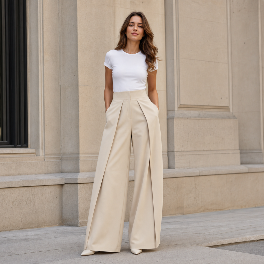 Pantaloni Larghi Minimalisti