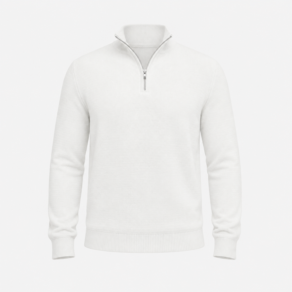 Maglione Collo Zip