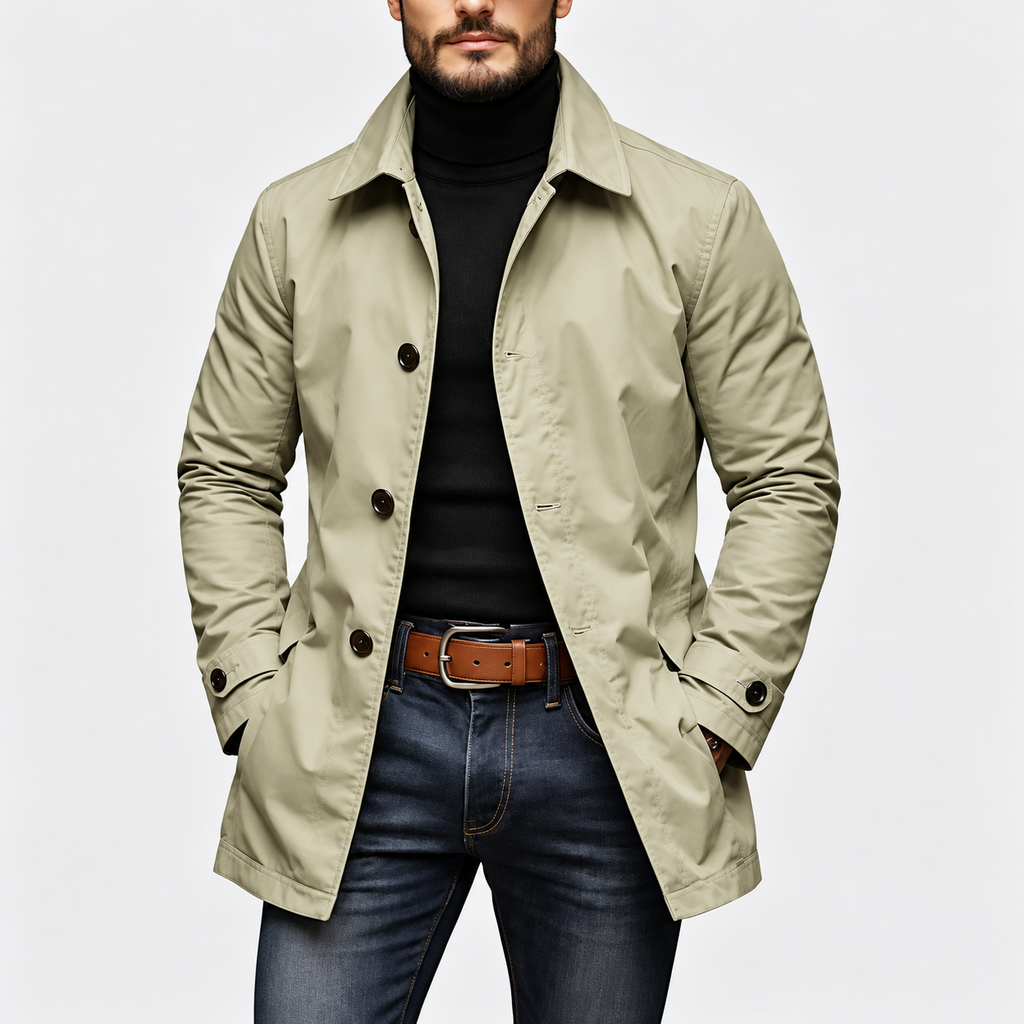 Trench Impermeabile da Uomo