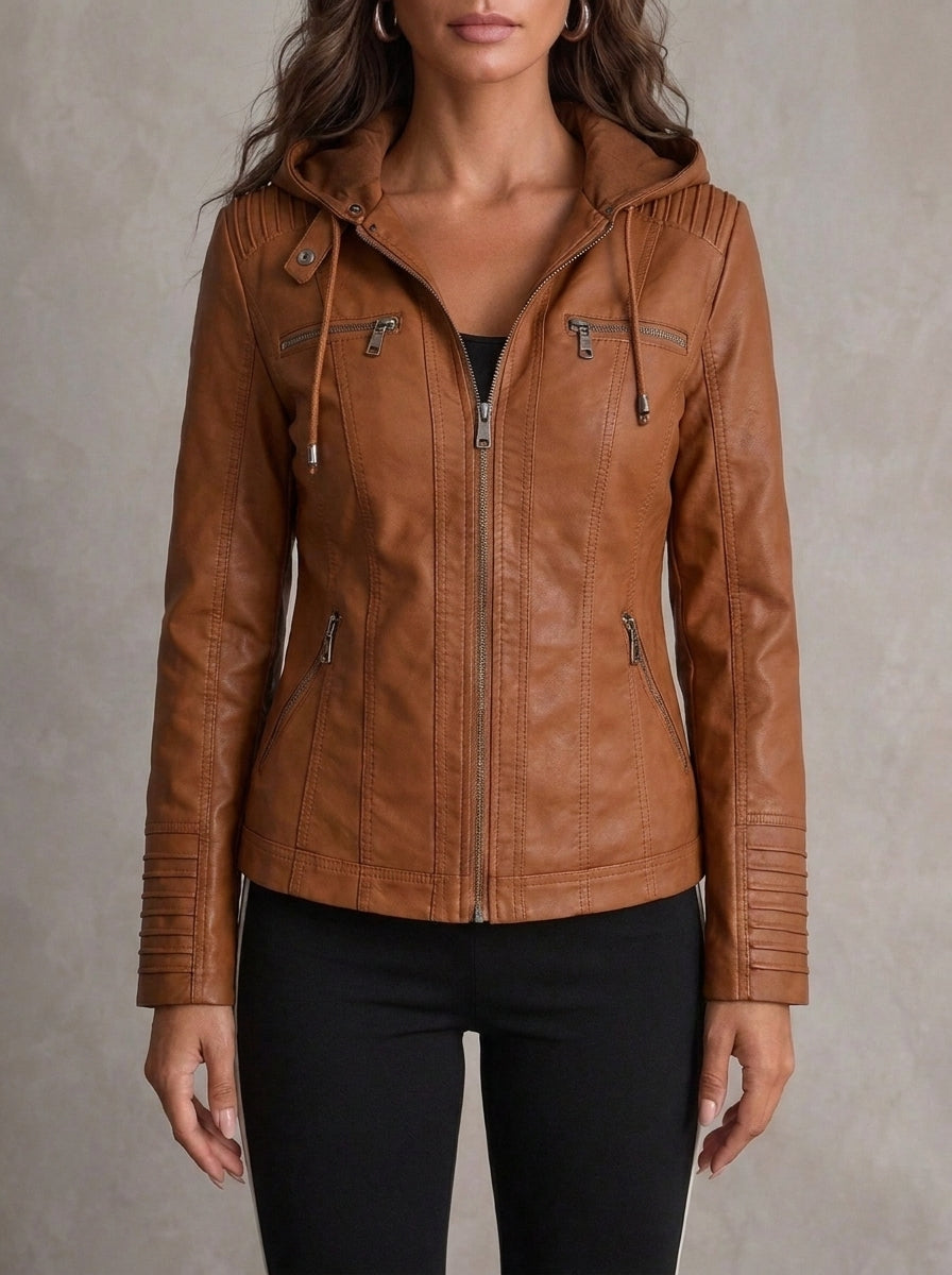 Elena – Giacca in Pelle Resistente ed Elegante