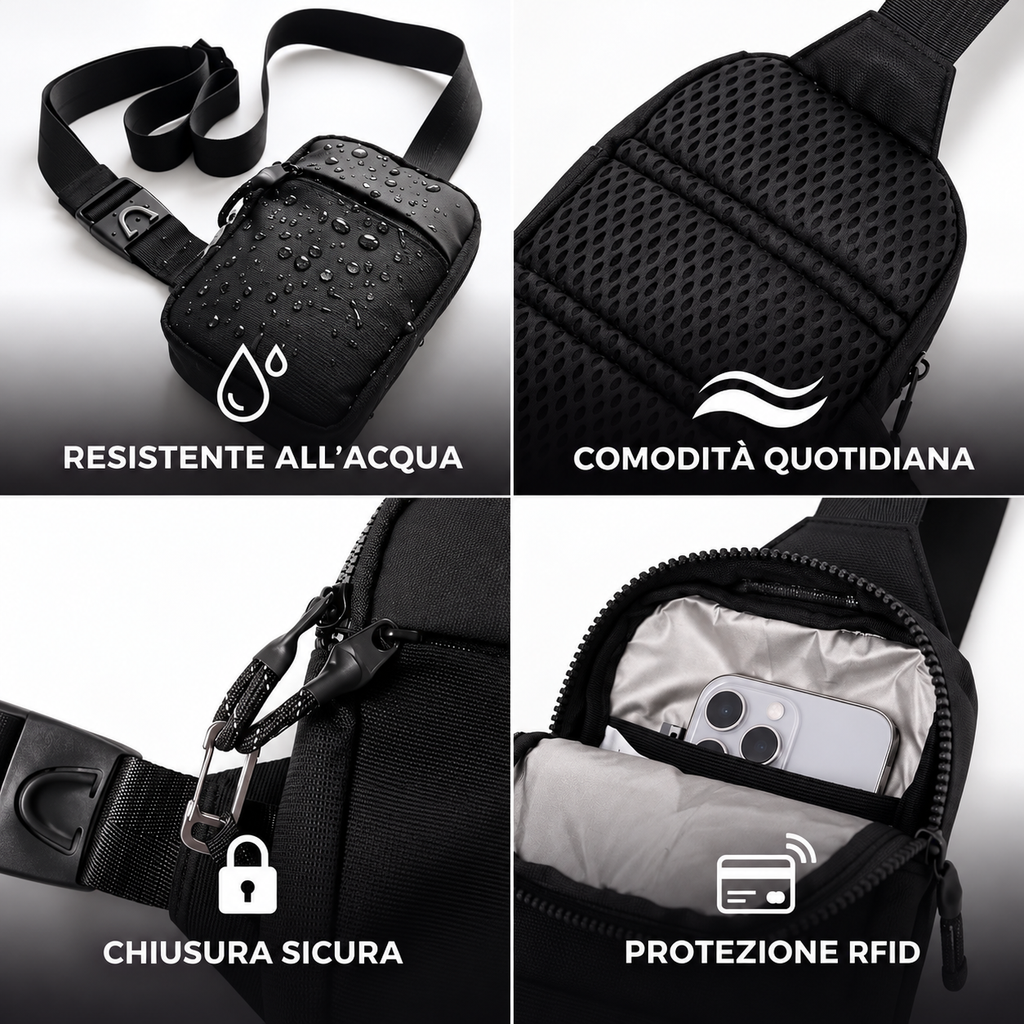 Borsa a tracolla antifurto | MACEDO®
