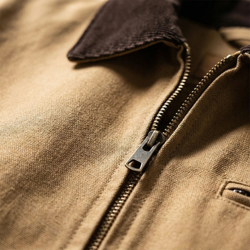 Giacca Retrò in Tessuto Resistente dallo Stile Vintage