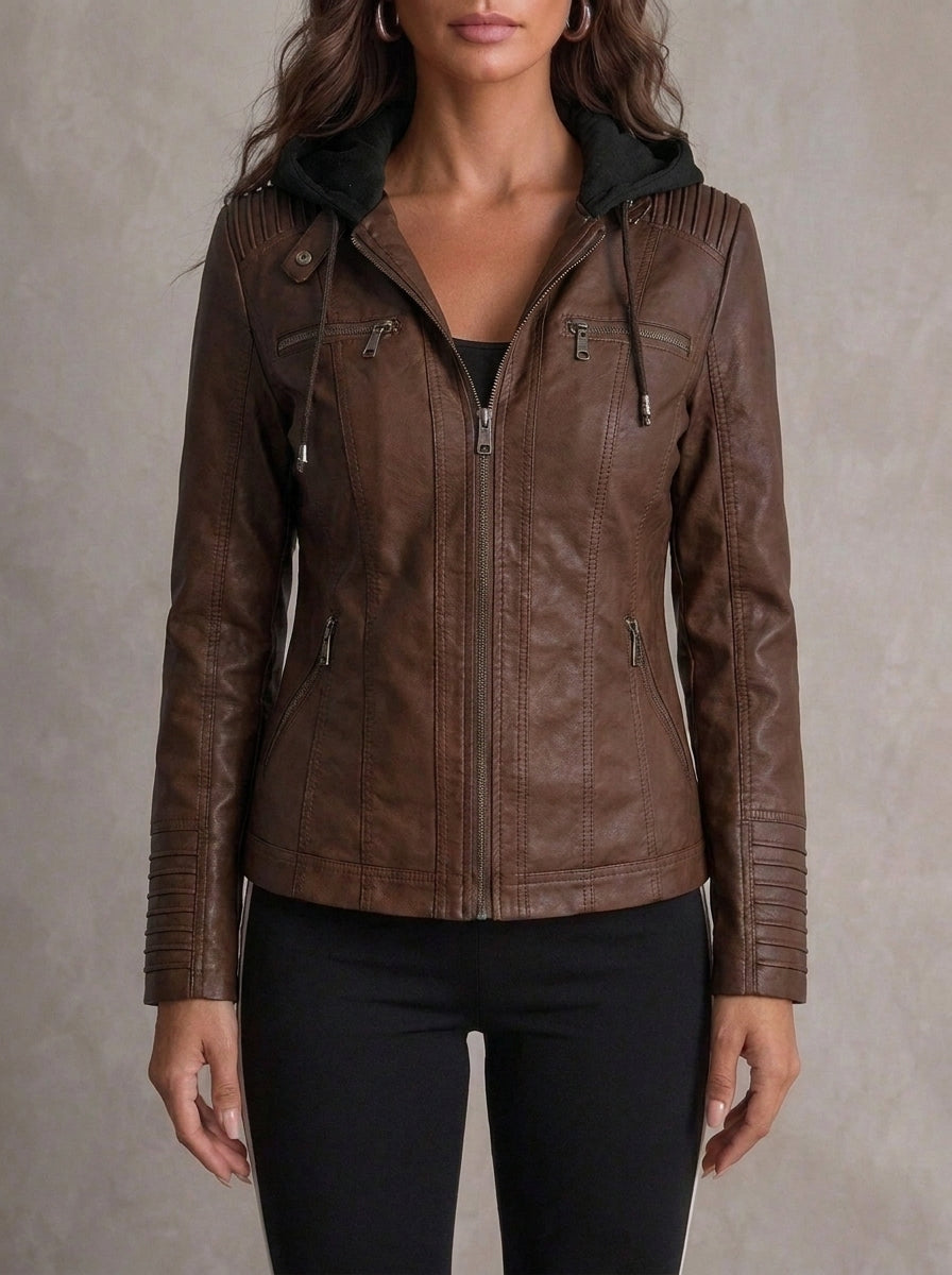 Elena – Giacca in Pelle Resistente ed Elegante