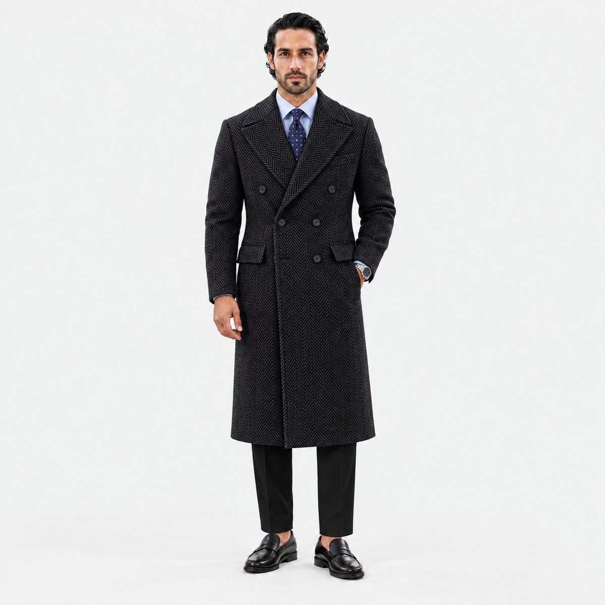 Cappotto Milano™ – Cappotto Uomo Doppiopetto Spigato