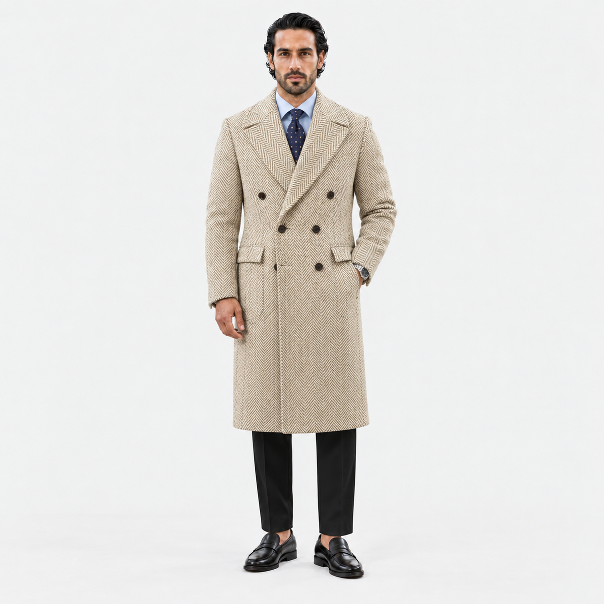 Cappotto Milano™ – Cappotto Uomo Doppiopetto Spigato