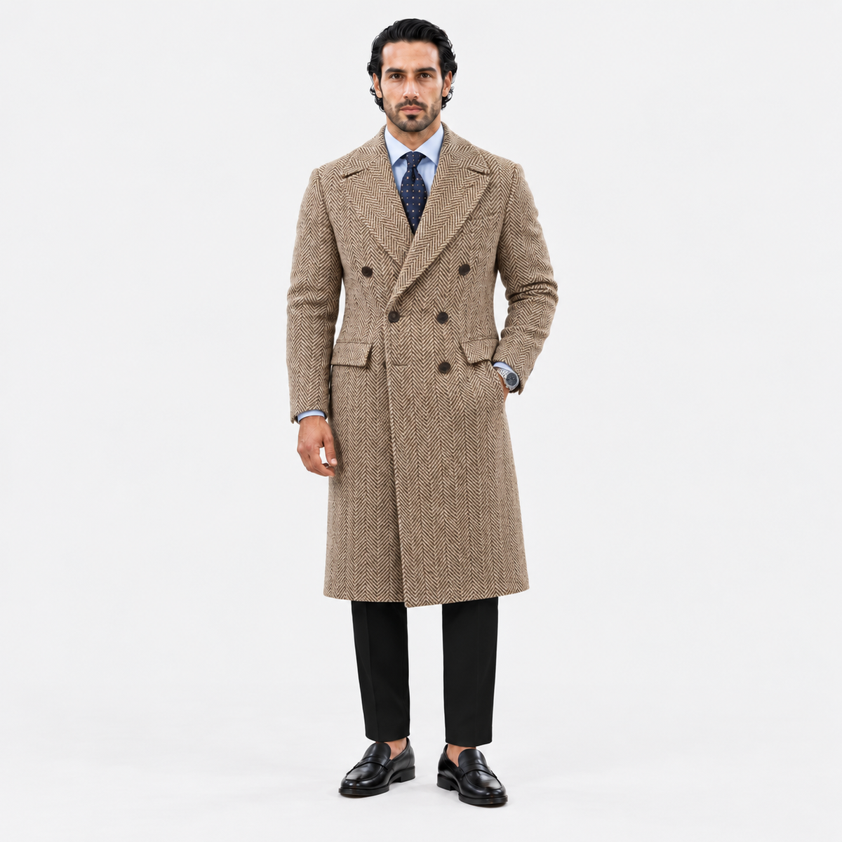 Cappotto Milano™ – Cappotto Uomo Doppiopetto Spigato