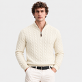 Maglione Treccia Zip