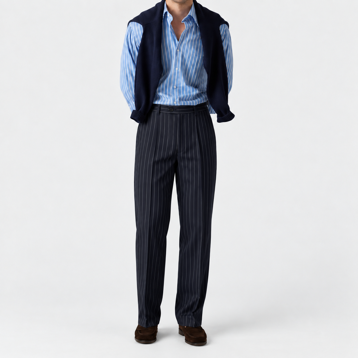 Pantaloni Eleganti Gessati