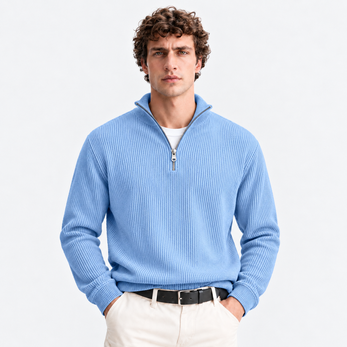 Maglione Firenze con Mezza Zip