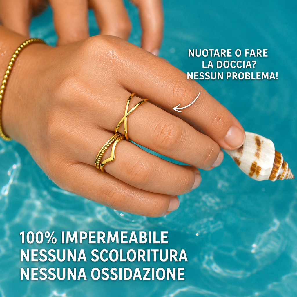 CLASSIC SET DI ANELLI DORATI