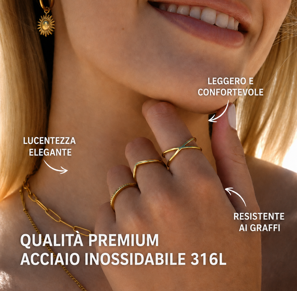 CLASSIC SET DI ANELLI DORATI
