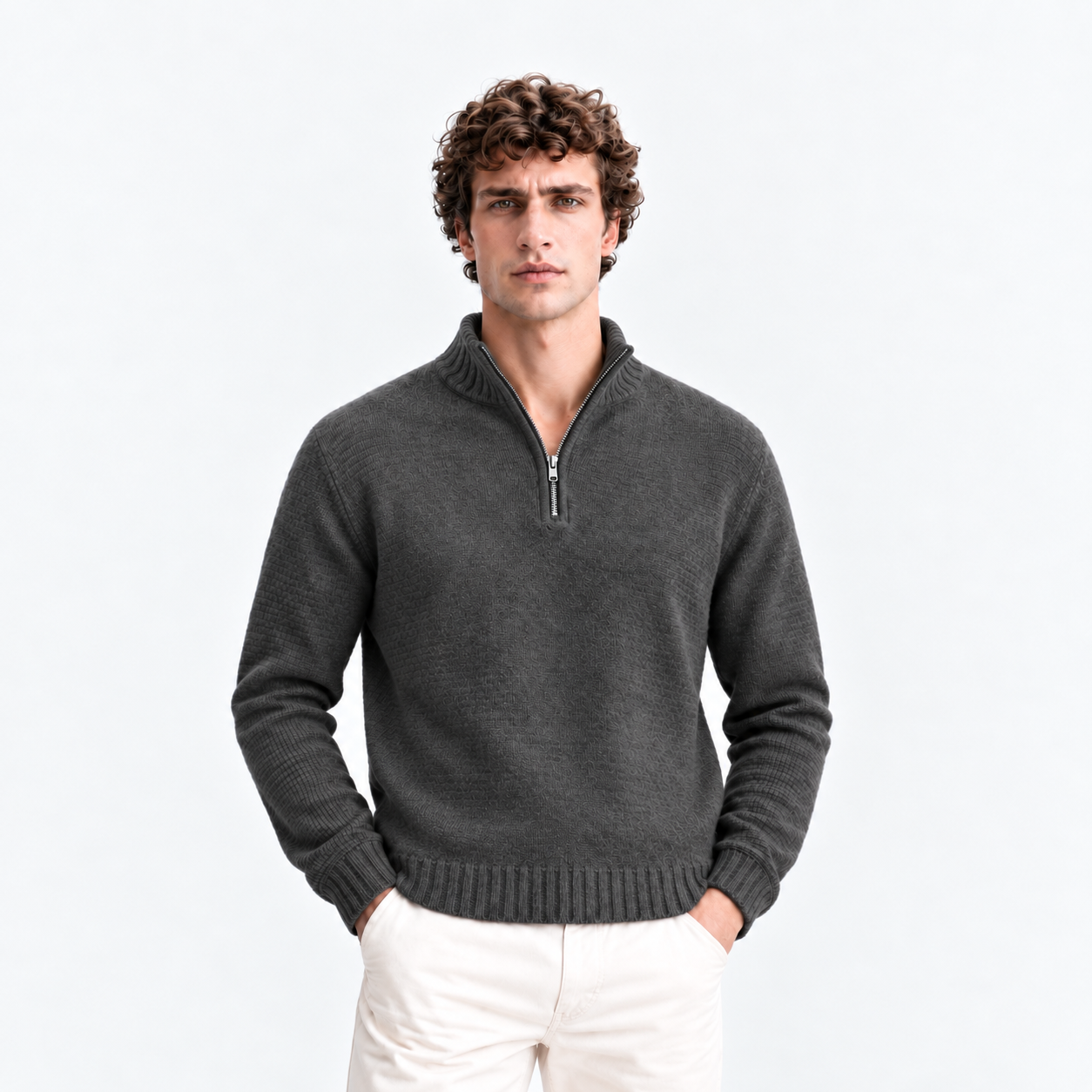 Maglione Torino con Mezza Zip