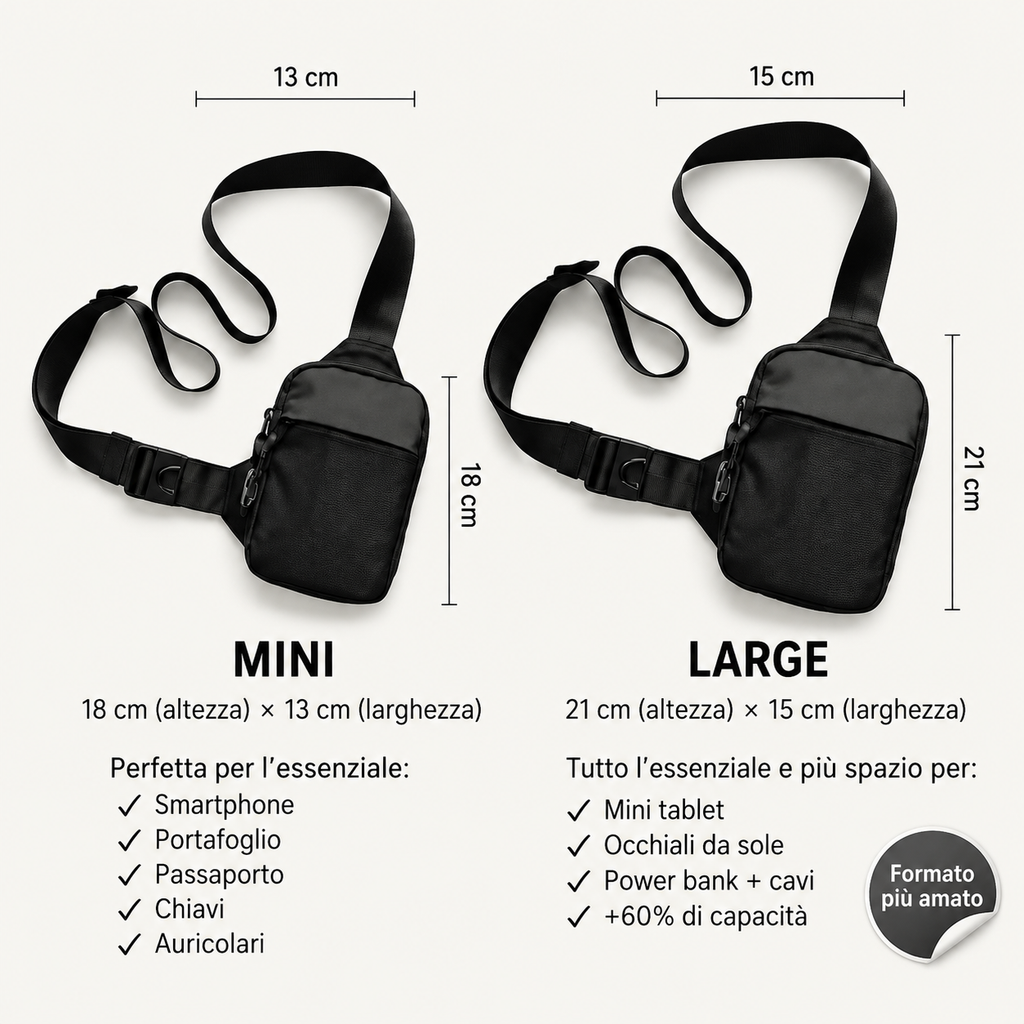 Borsa a tracolla antifurto | MACEDO®
