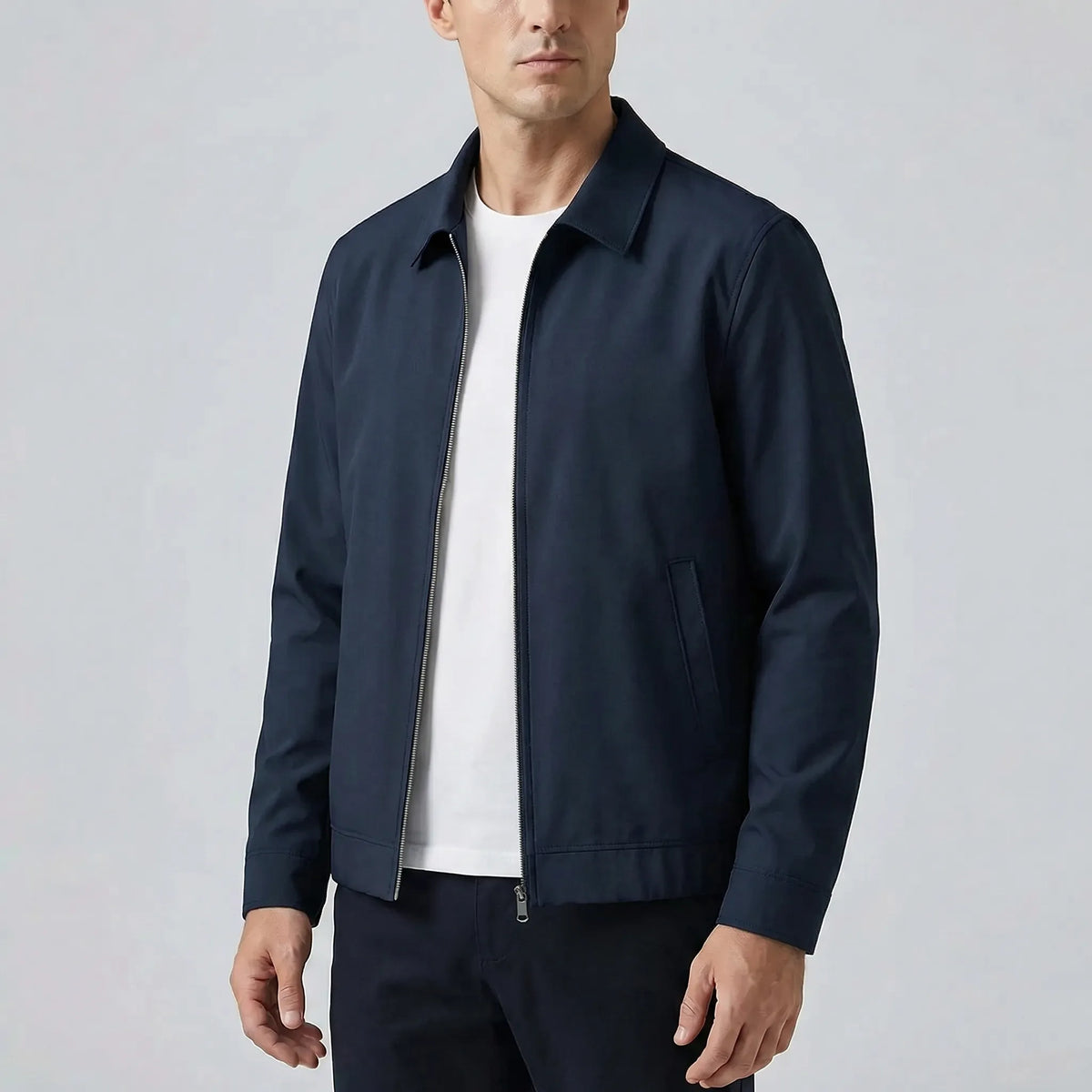 Giacca Leggera da Mezza Stagione con Zip