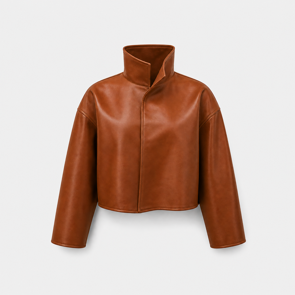 Cappotto da donna ampio a tinta unita