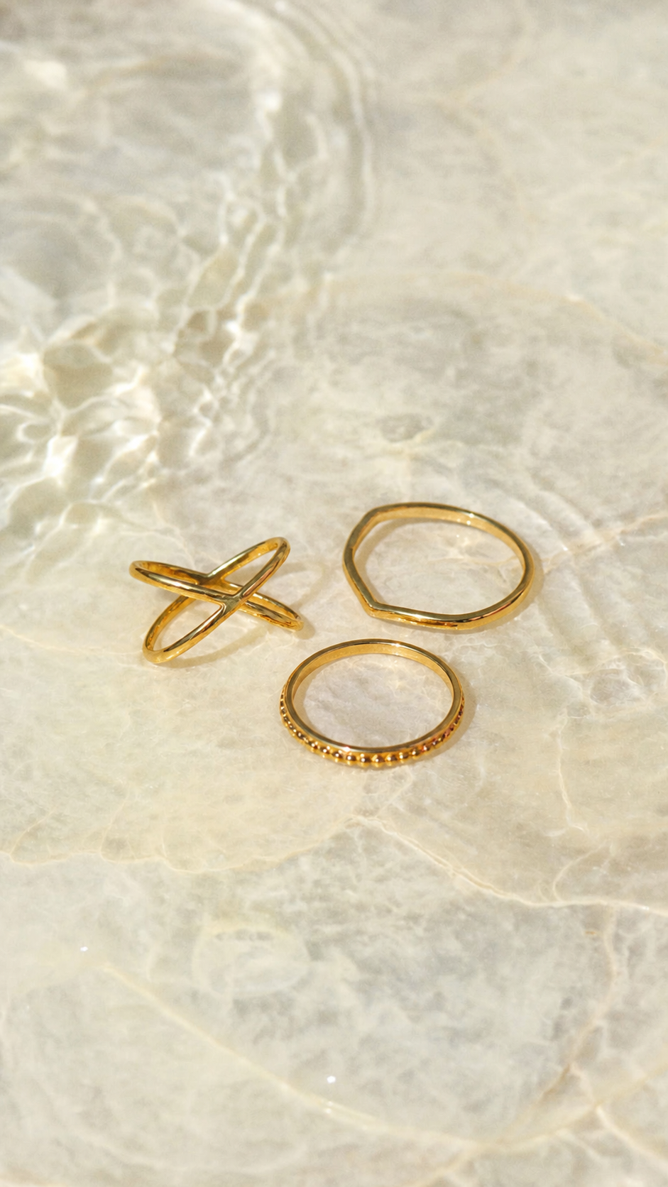 CLASSIC SET DI ANELLI DORATI