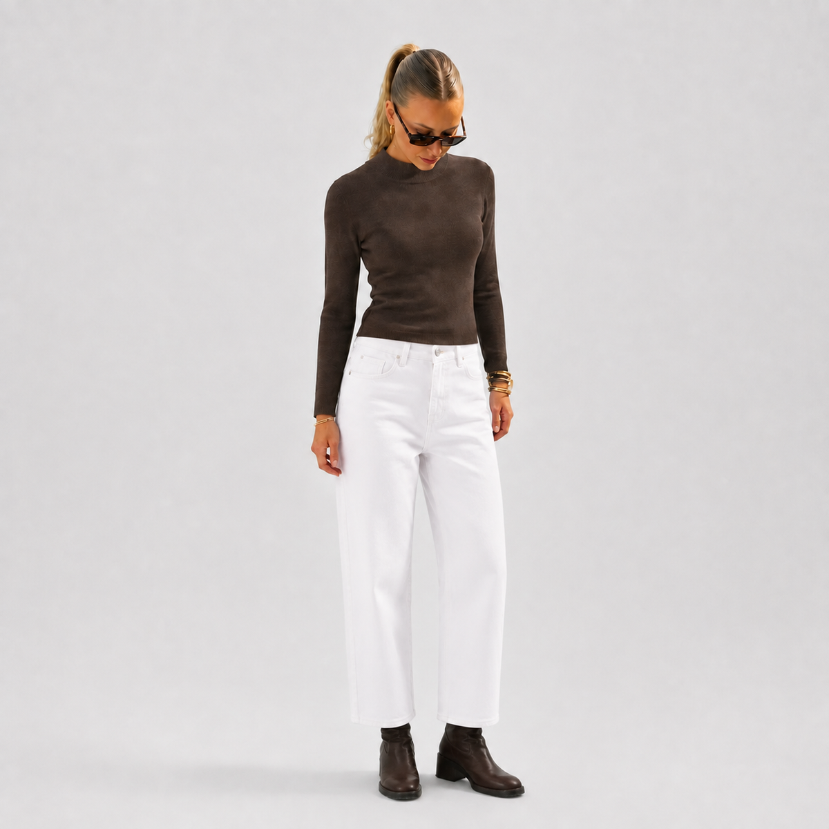 Pantaloni Bianchi Slim