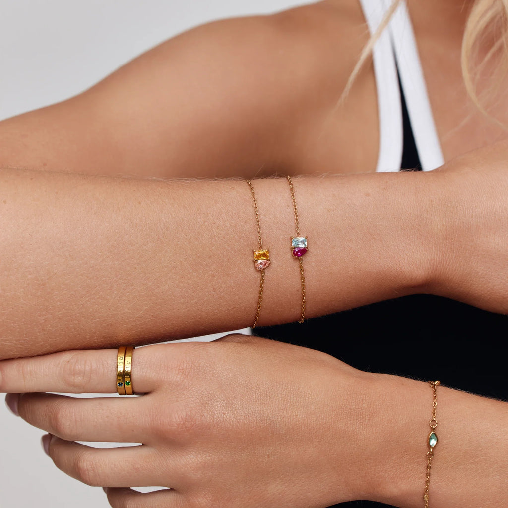 Bracciale Duo Eterno con Pietre Portafortuna