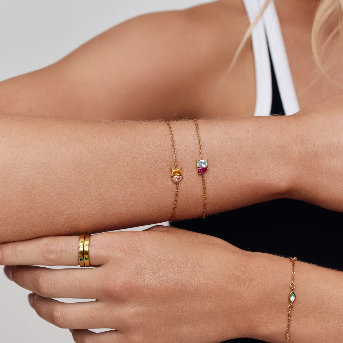 Bracciale Duo Eterno con Pietre Portafortuna