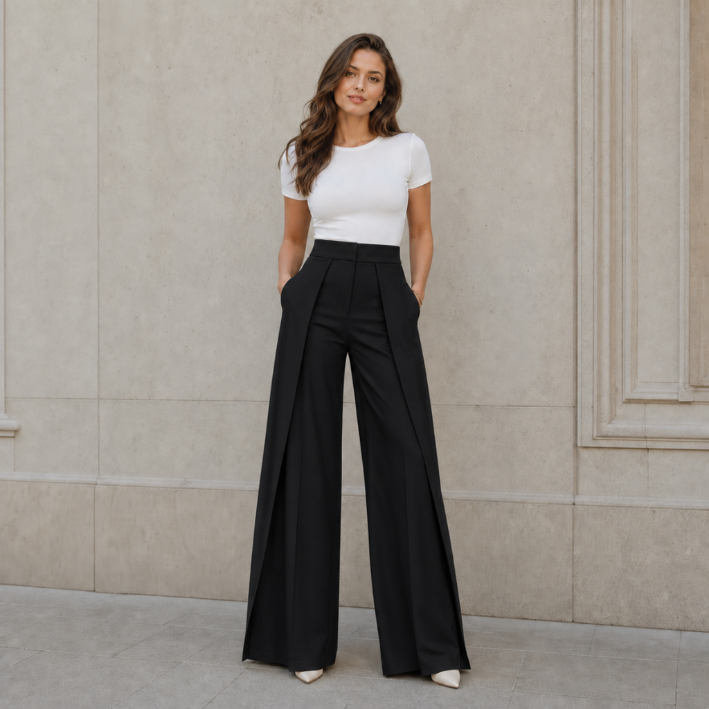 Pantaloni Larghi Minimalisti
