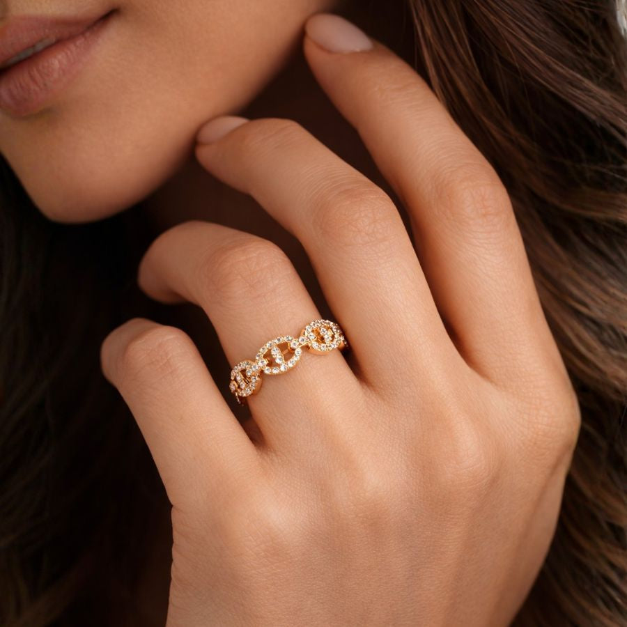 ANELLO INFINITO PAVÉ