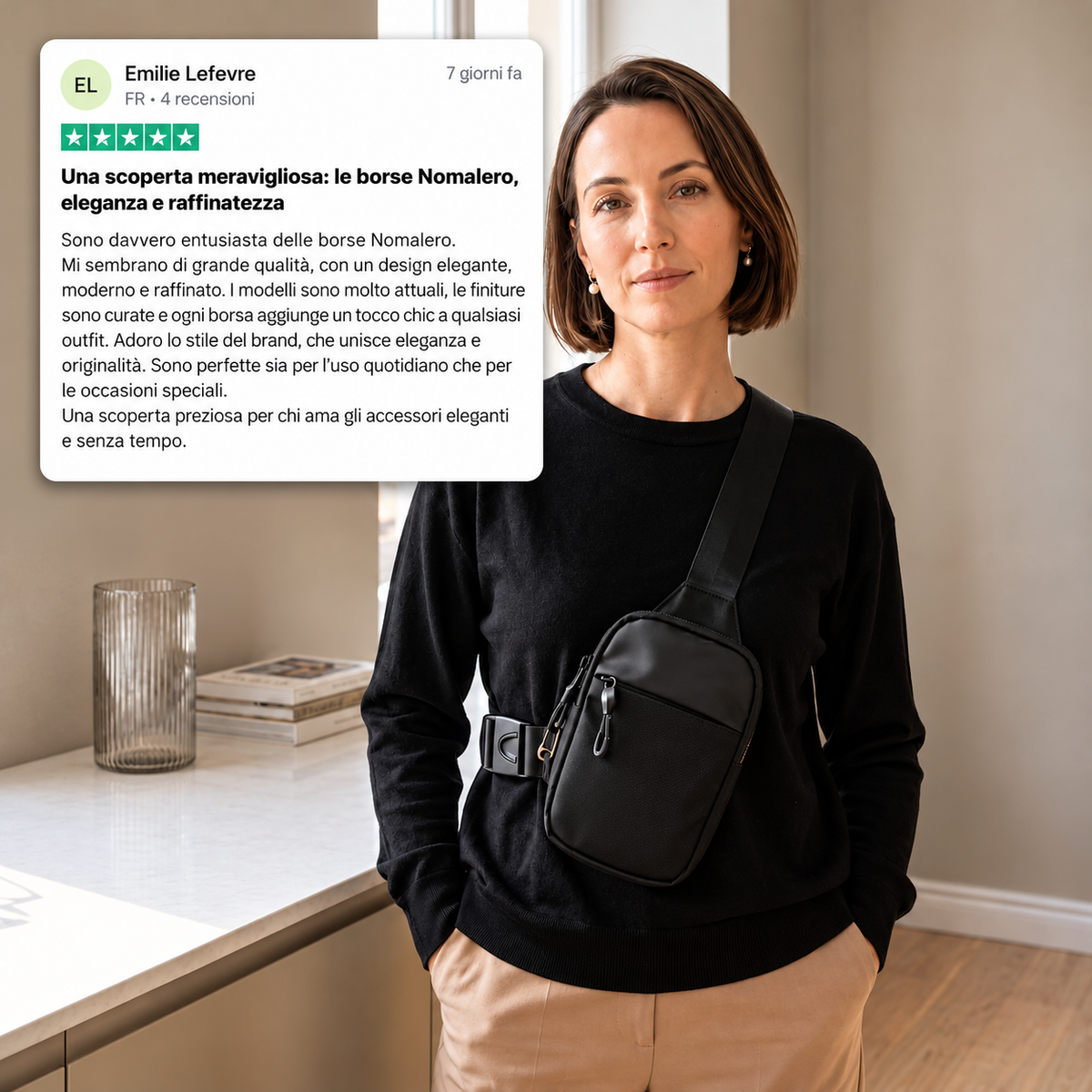 Borsa a tracolla antifurto | MACEDO®