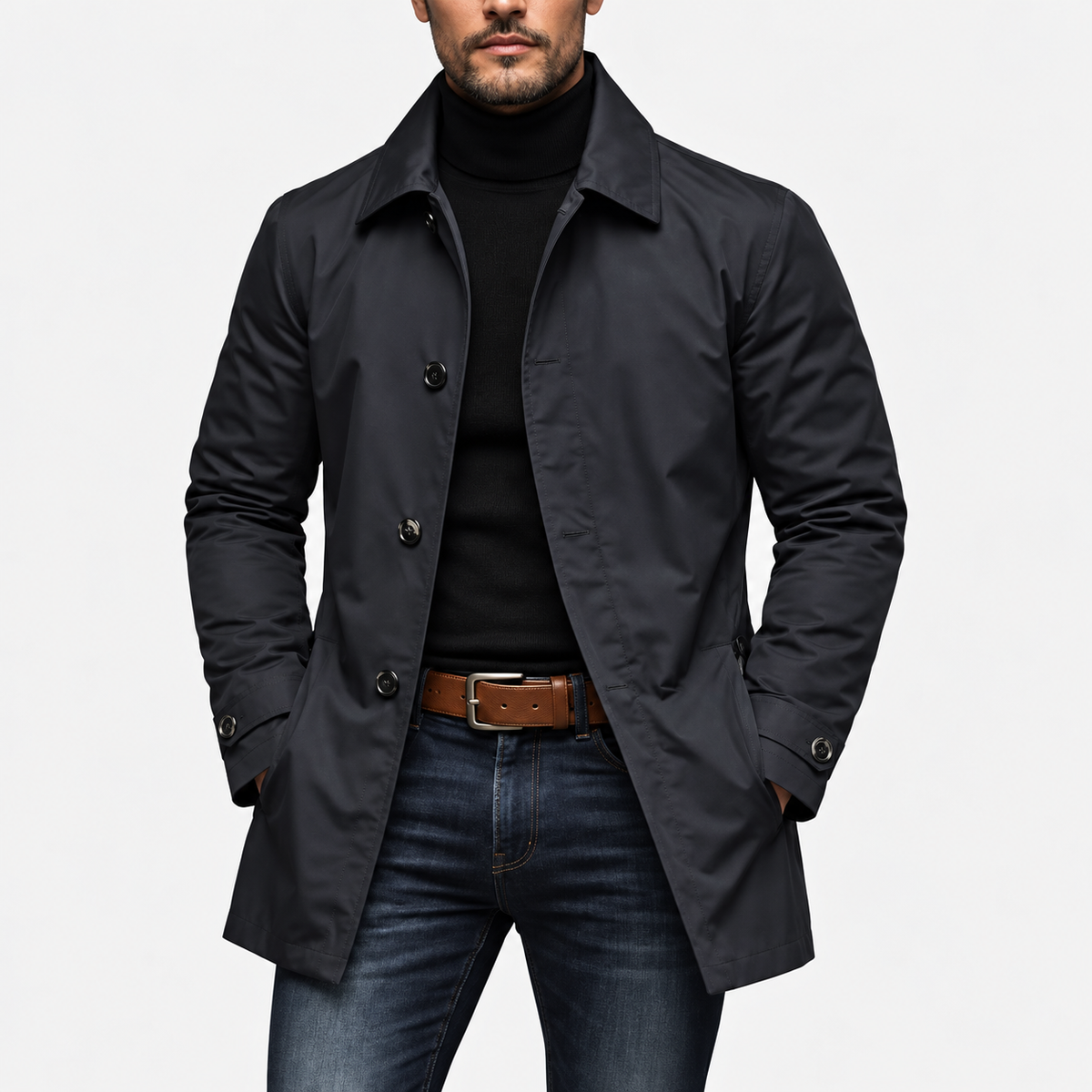 Trench Impermeabile da Uomo