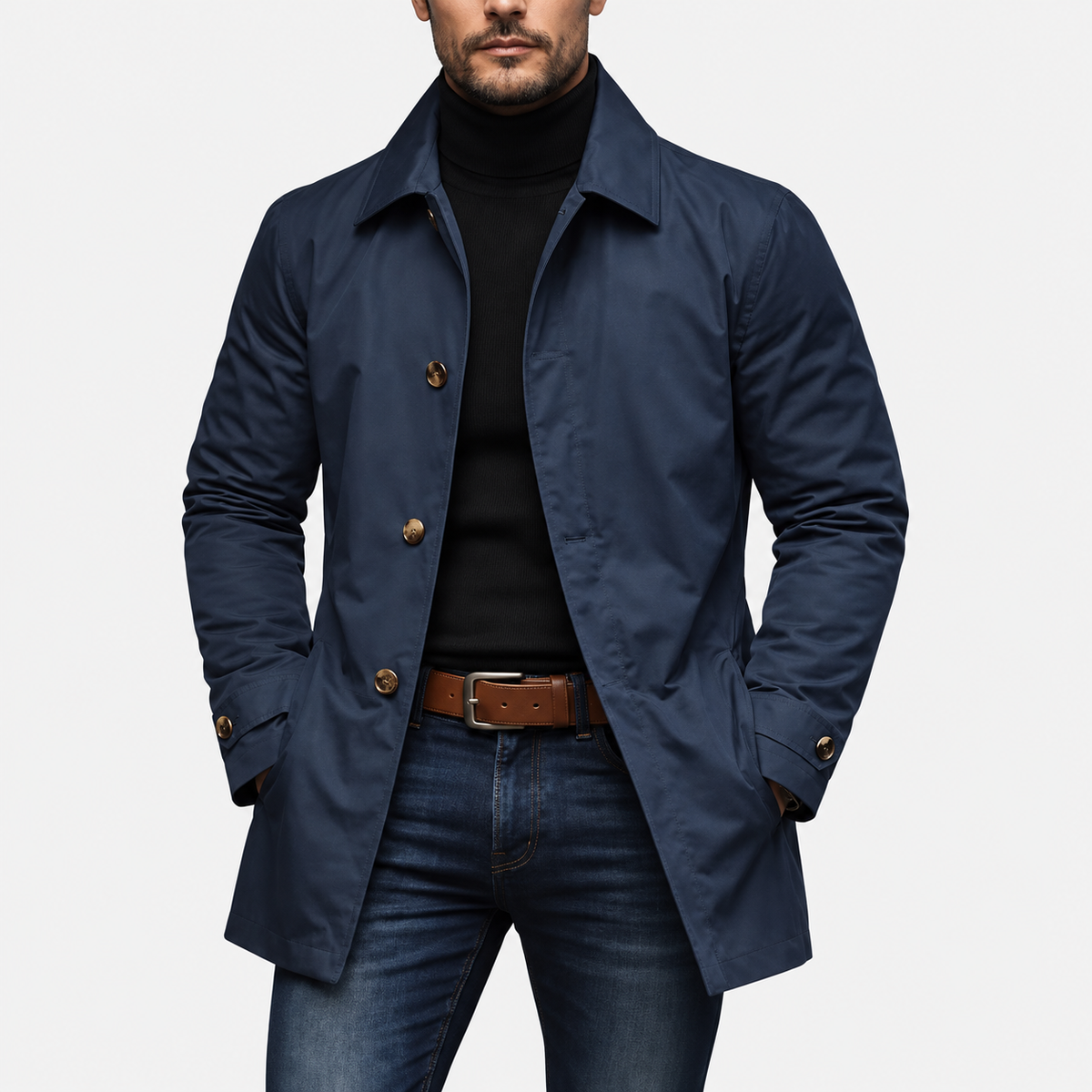 Trench Impermeabile da Uomo
