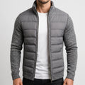 Modello Trapuntato con Maniche in Maglia e Zip