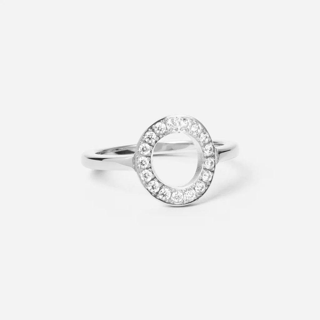Anello a Cerchio con Zirconi 12 mm