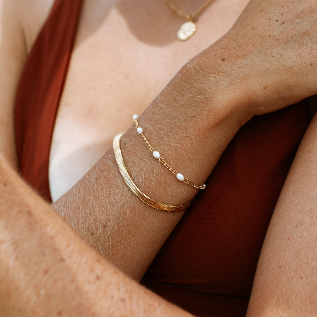 "Lovina" Braccialetto con perle