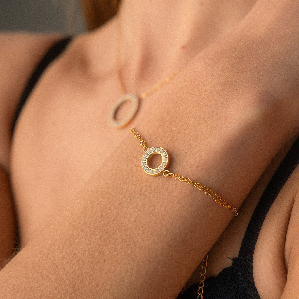 Bracciale a Cerchio con Zirconi 12 mm
