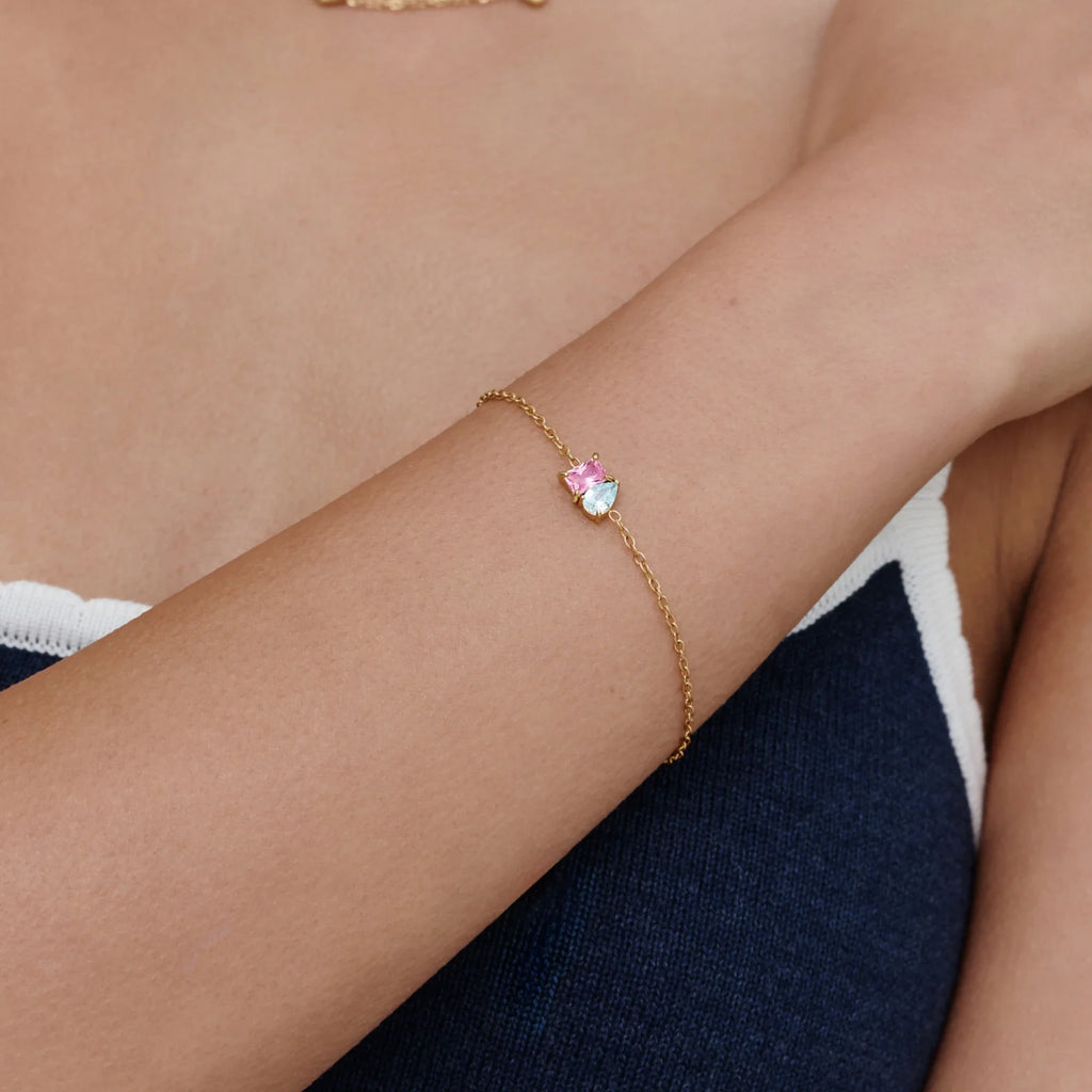 Bracciale Duo Eterno con Pietre Portafortuna