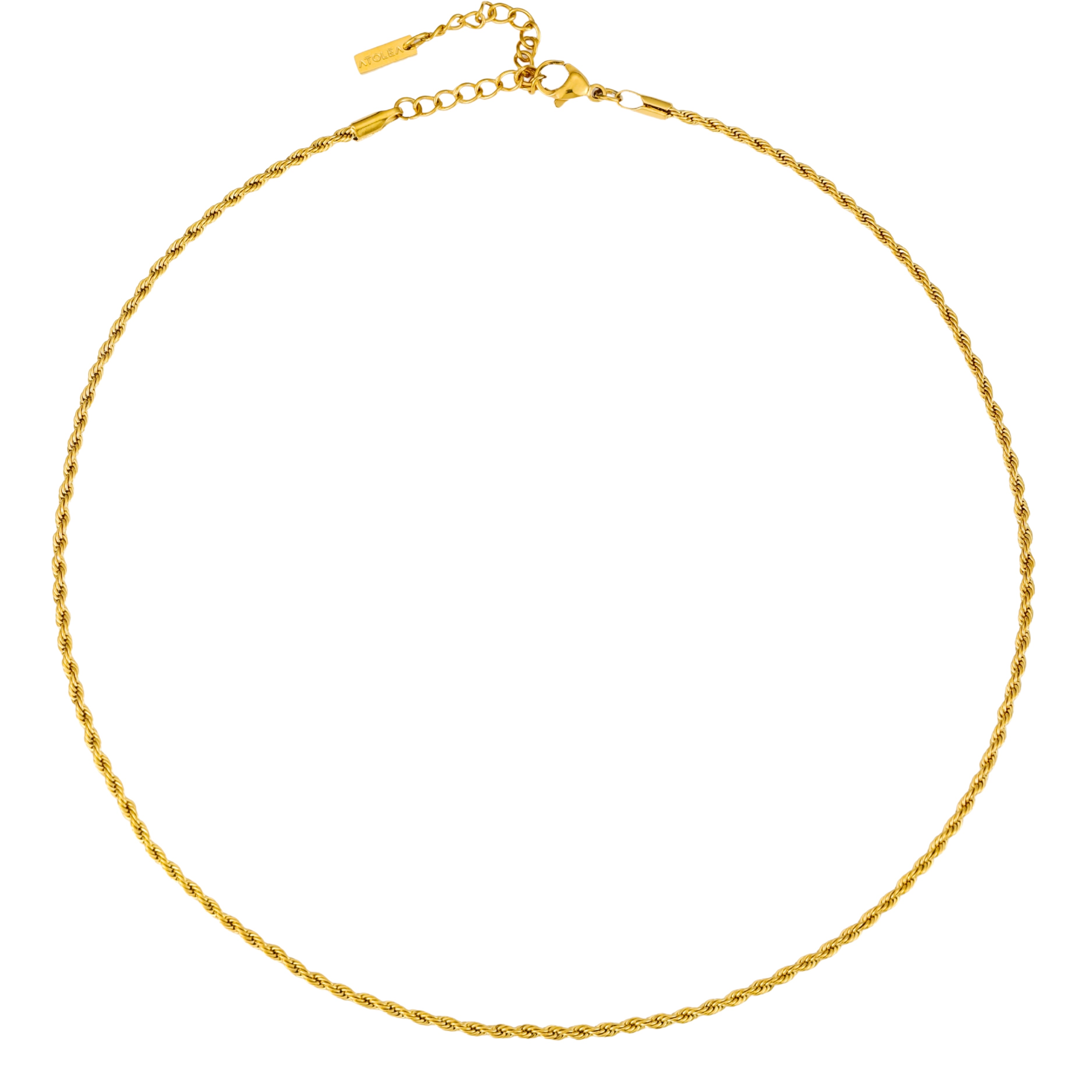 COLLANA CON CATENA A CORDA CALVI