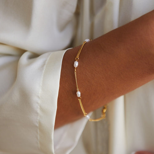 "Lovina" Braccialetto con perle