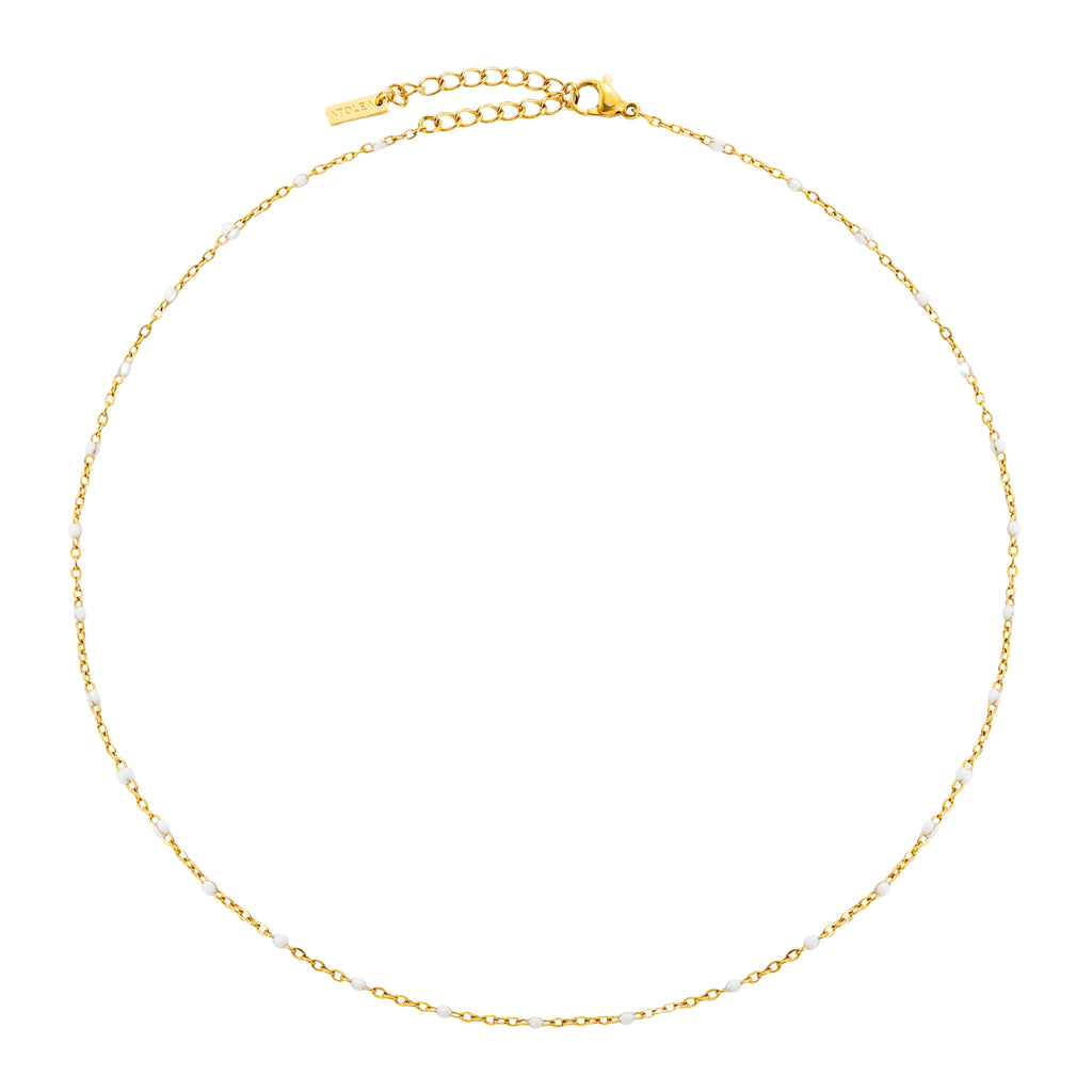 COLLANA DI PERLINE BIANCHE