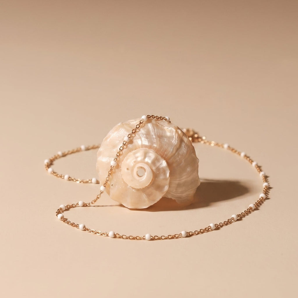 COLLANA DI PERLINE BIANCHE