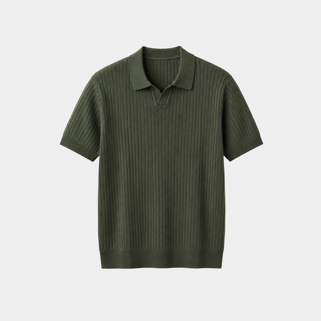 Polo in Maglia a Coste
