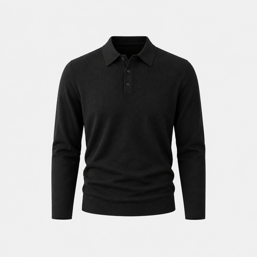Polo Elegante a Maniche Lunghe