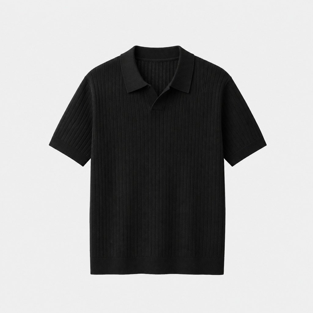 Polo in Maglia a Coste