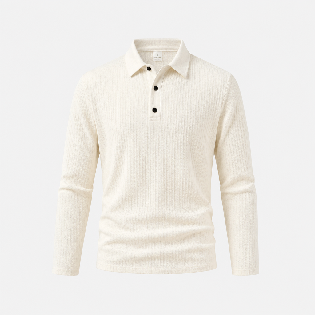 Polo Elegante a Maniche Lunghe