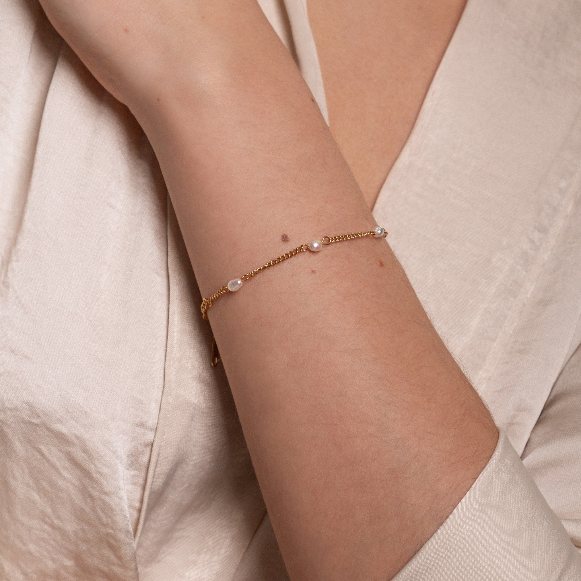 "Lovina" Braccialetto con perle